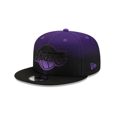Los Angeles Lakers Gorra | New Era NBA Back Half 9fifty Snapback Cap Mexico - Morados